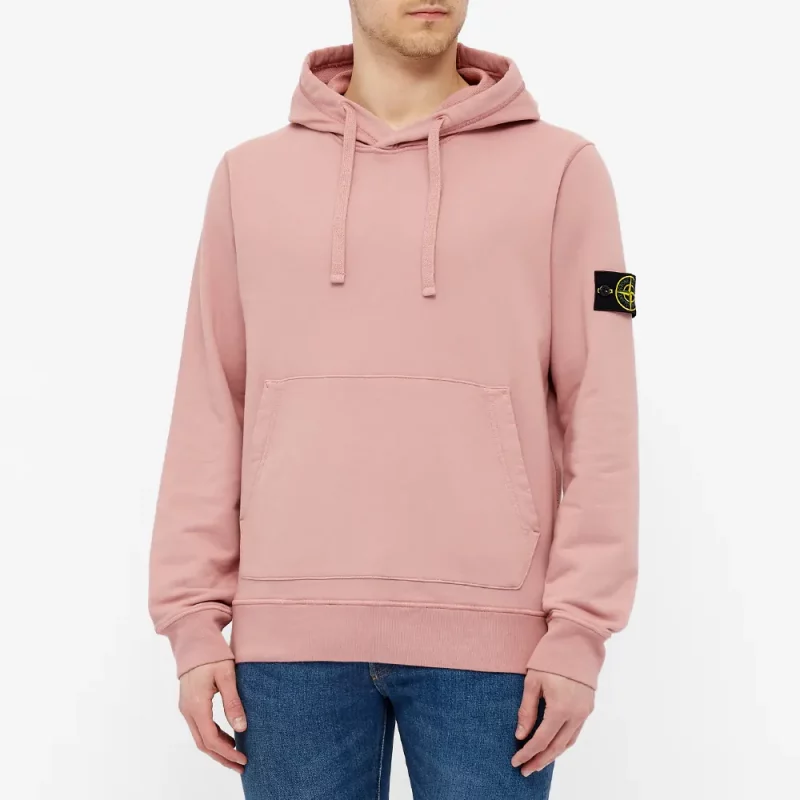 STONE ISLAND GARMENT DYED POPOVER HOODY 4