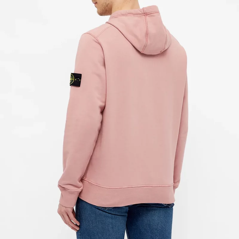 STONE ISLAND GARMENT DYED POPOVER HOODY 5