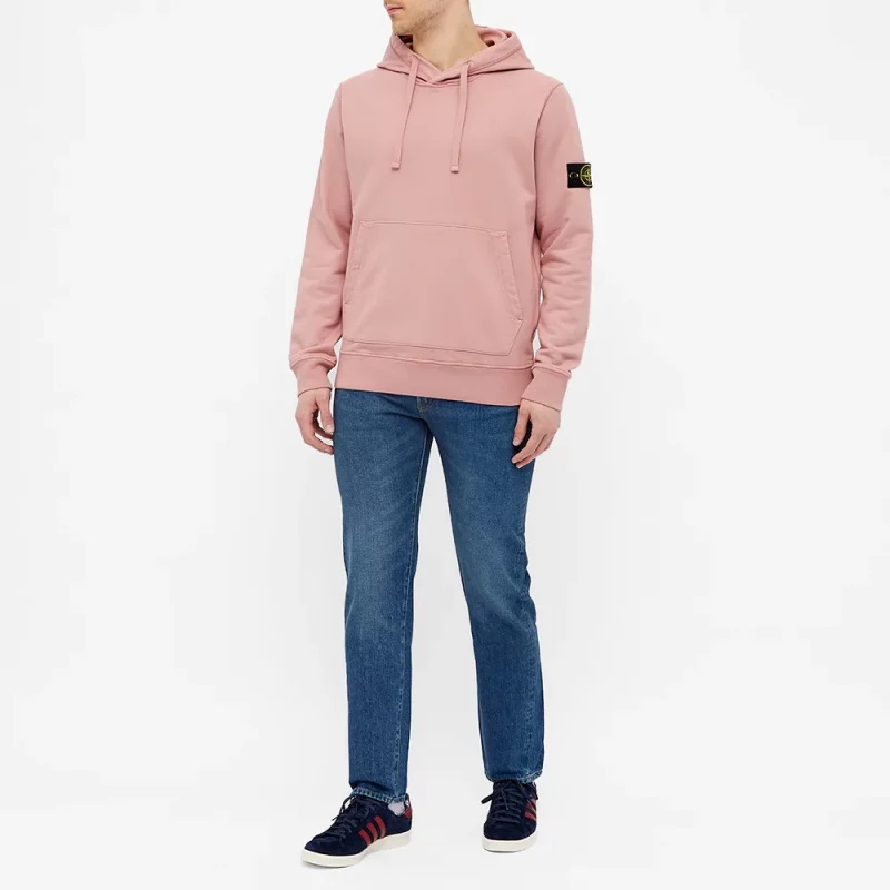 STONE ISLAND GARMENT DYED POPOVER HOODY 6