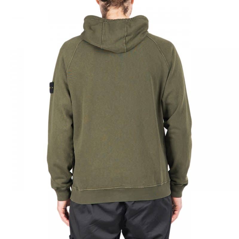 STONE ISLAND PATCH HOODIE KHAKI 7