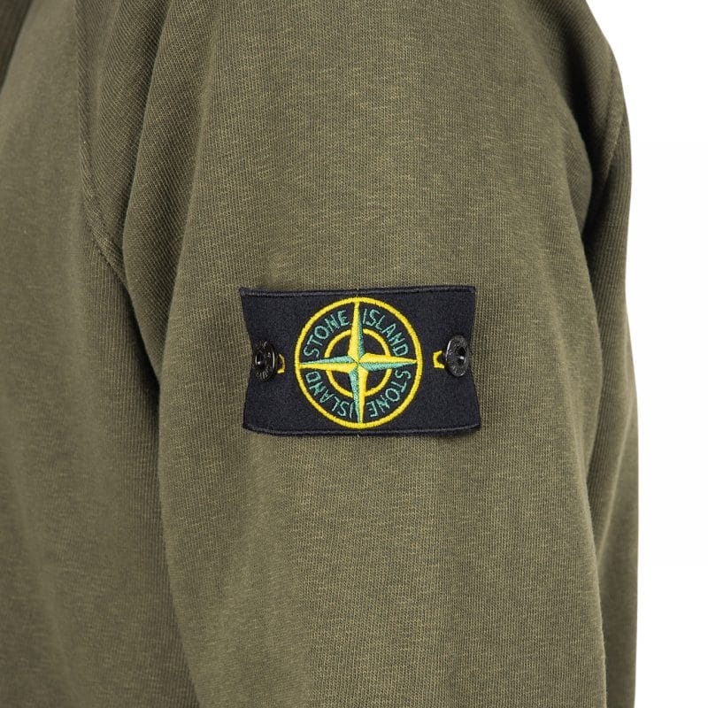 STONE ISLAND PATCH HOODIE KHAKI 9